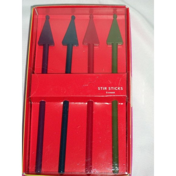 Set 12 Tree Drink Stir Sticks Christmas Dinner Party Holiday New Years Beverage - Picture 2 of 2